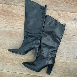 Zara leather boots